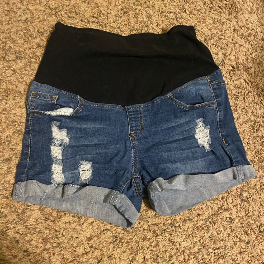 Maternity Jean Shorts